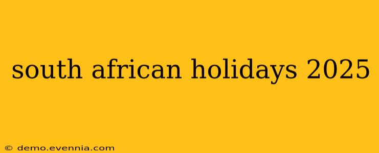 south african holidays 2025