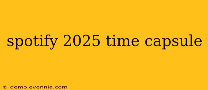 spotify 2025 time capsule