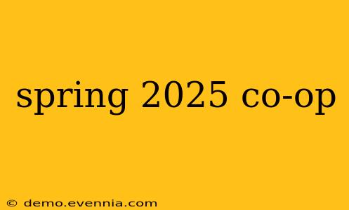 spring 2025 co-op