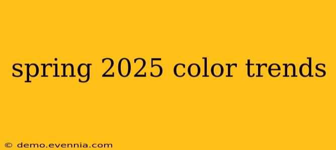 spring 2025 color trends