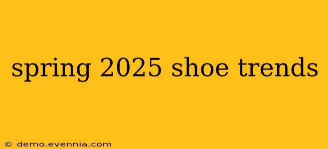 spring 2025 shoe trends