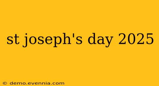 st joseph's day 2025