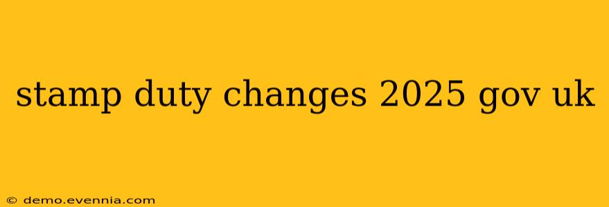 stamp duty changes 2025 gov uk