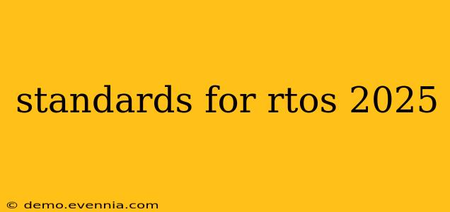 standards for rtos 2025