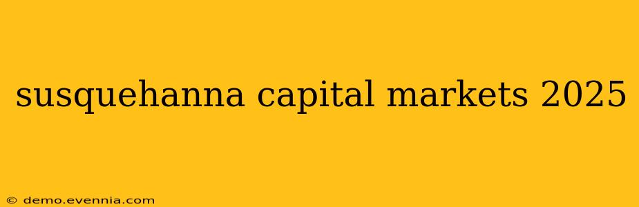 susquehanna capital markets 2025