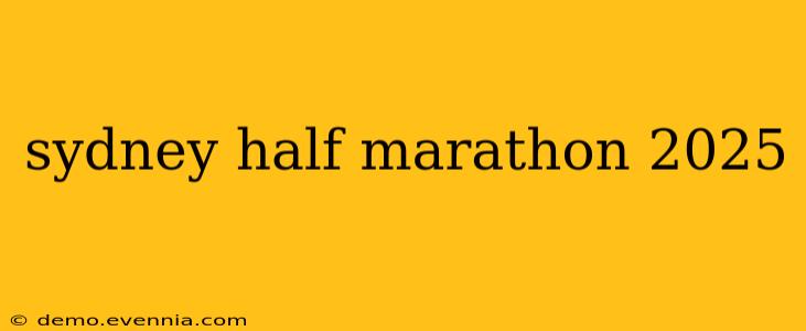 sydney half marathon 2025