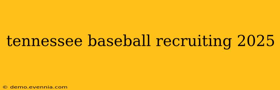 tennessee baseball recruiting 2025