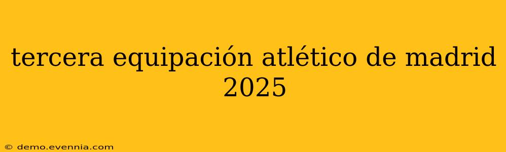 tercera equipación atlético de madrid 2025