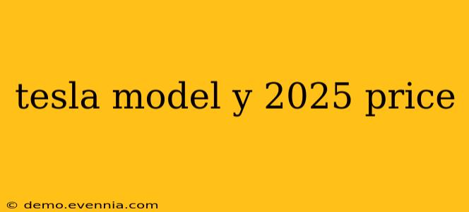 tesla model y 2025 price