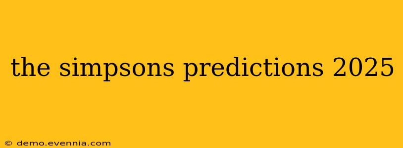 the simpsons predictions 2025