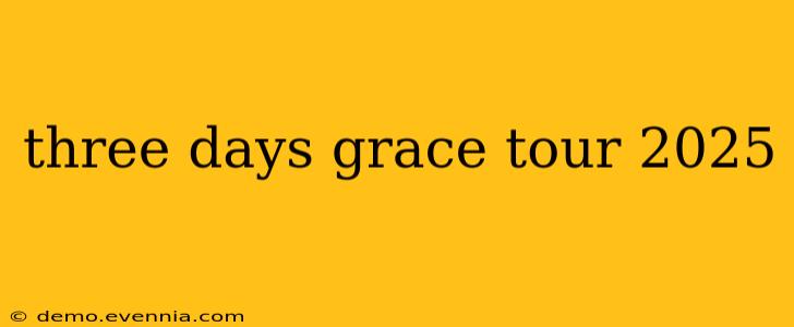 three days grace tour 2025