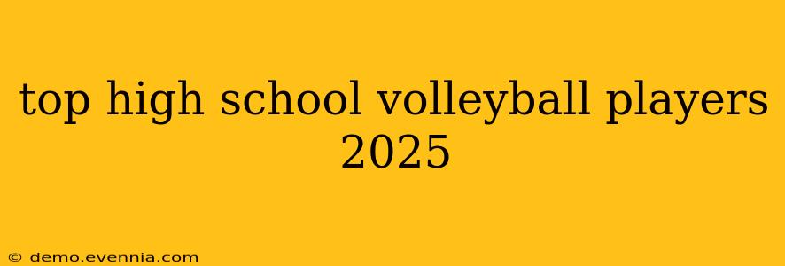 top high school volleyball players 2025