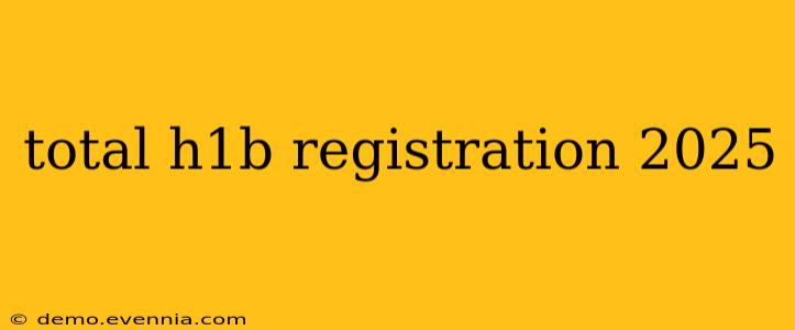 total h1b registration 2025