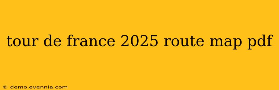 tour de france 2025 route map pdf