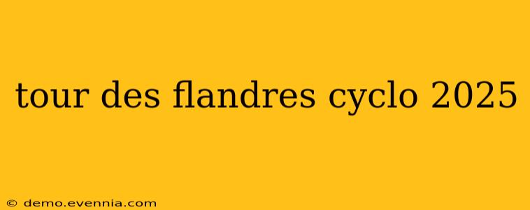 tour des flandres cyclo 2025