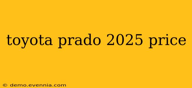 toyota prado 2025 price