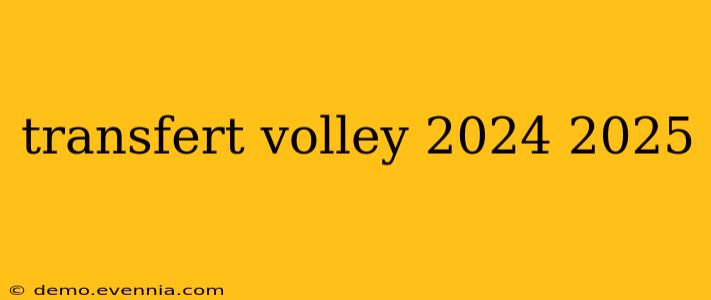 transfert volley 2024 2025