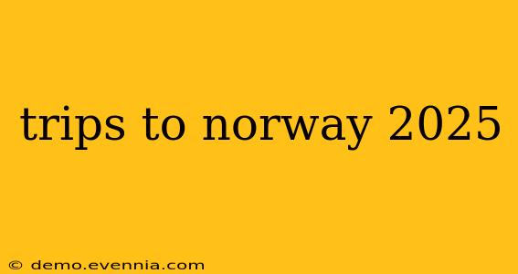 trips to norway 2025