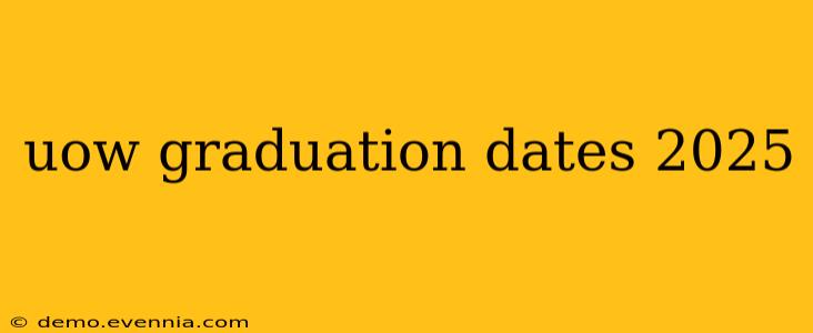 uow graduation dates 2025