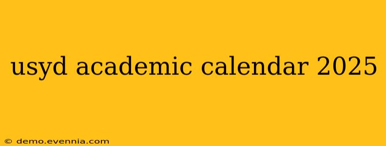 usyd academic calendar 2025