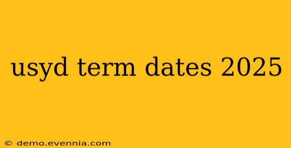 usyd term dates 2025