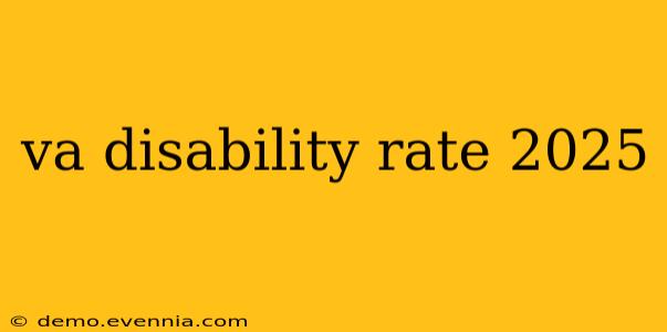 va disability rate 2025