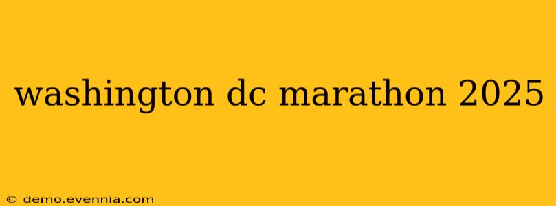 washington dc marathon 2025