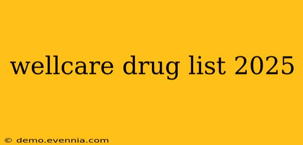 wellcare drug list 2025