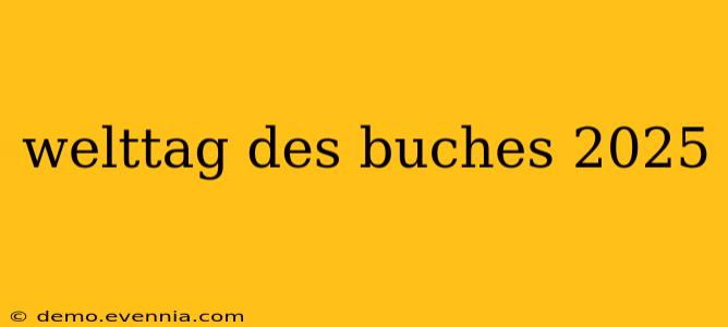 welttag des buches 2025