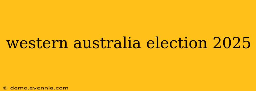 western australia election 2025