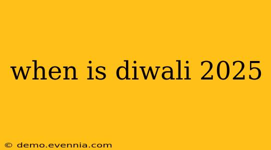 when is diwali 2025