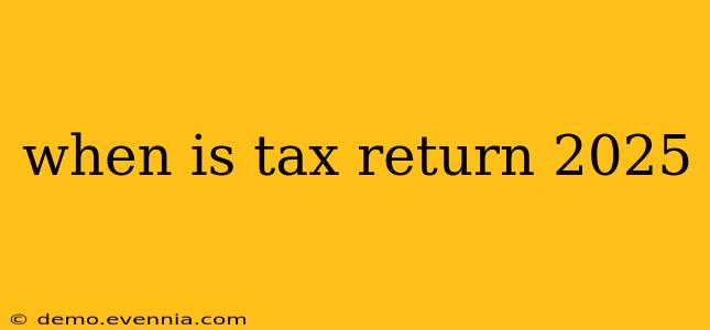 when is tax return 2025