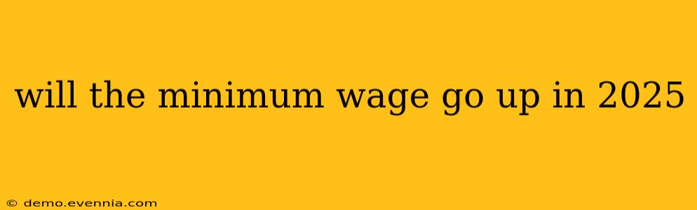 will the minimum wage go up in 2025