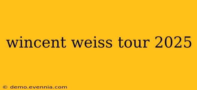 wincent weiss tour 2025