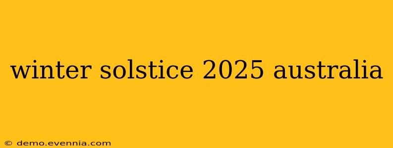 winter solstice 2025 australia