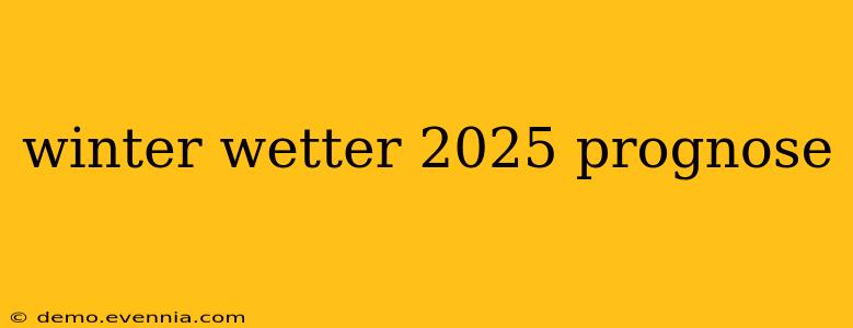 winter wetter 2025 prognose